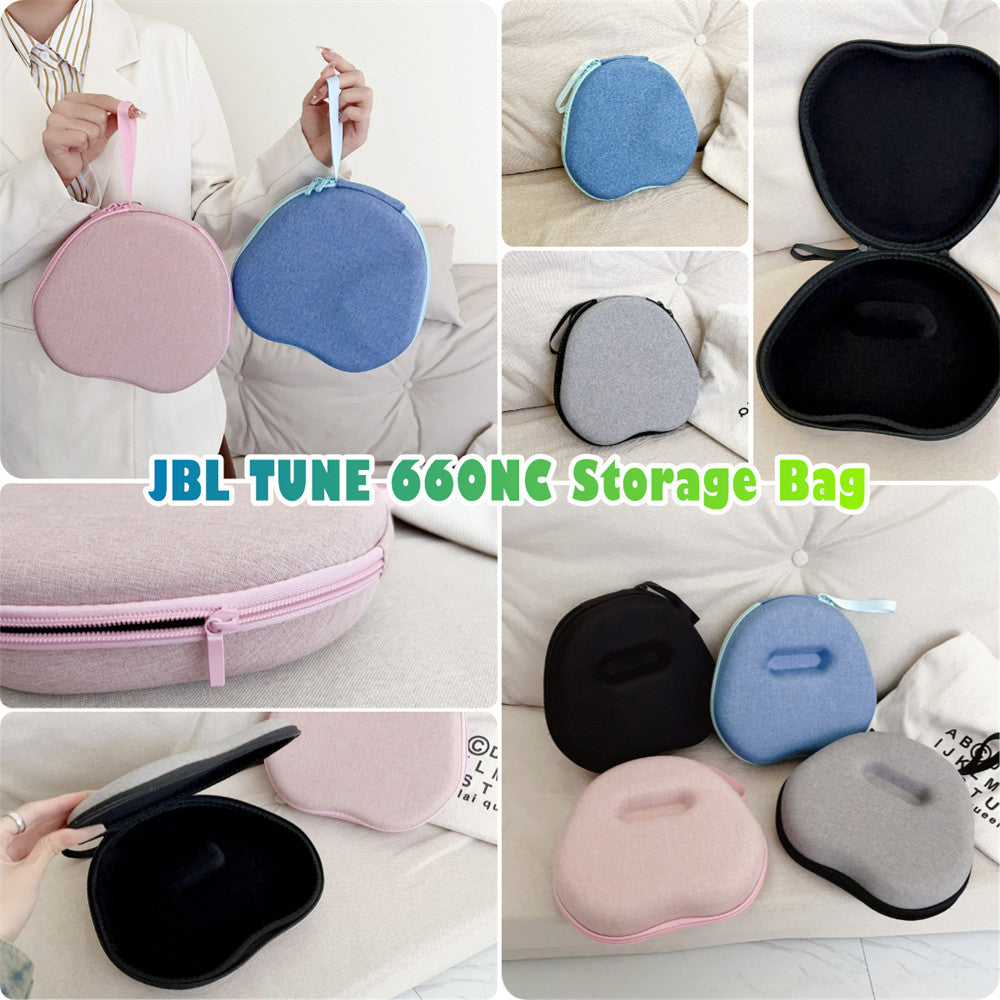 For JBL TUNE 660NC Headphone Case Headset Earpads Storage Bag Casing Box