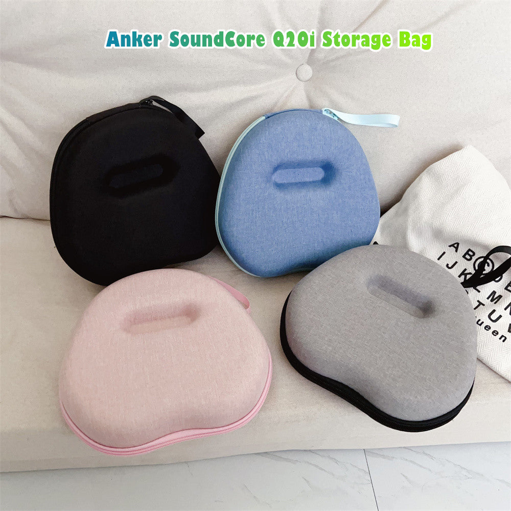 For Anker SoundCore Q20i Headphone Case Headset Earpads Storage Bag Casing Box