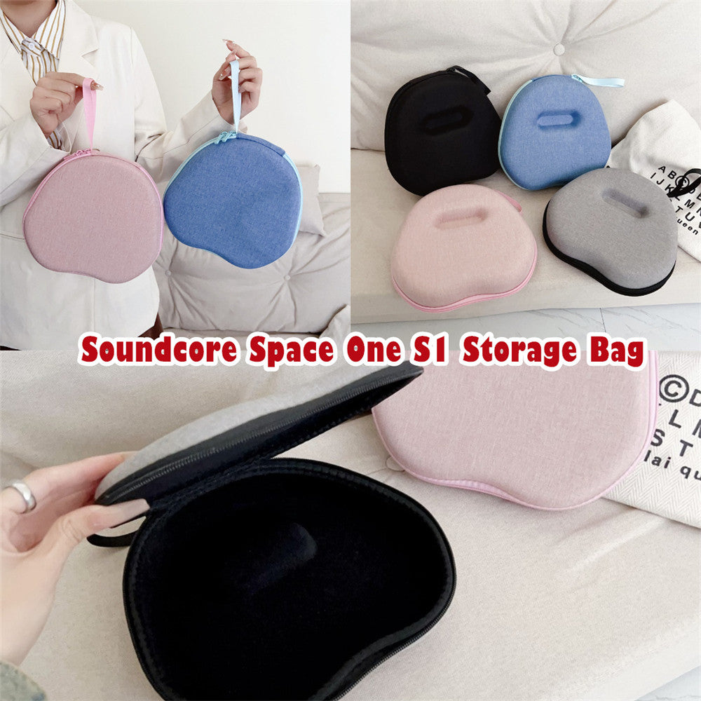 For Anker Soundcore Space One S1 Headphone Case Headset Earpads Storage Bag Casing Box