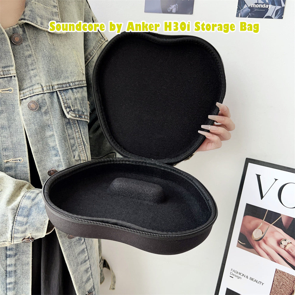 For Soundcore by Anker H30i Headphone Case Headset Earpads Storage Bag Casing Box