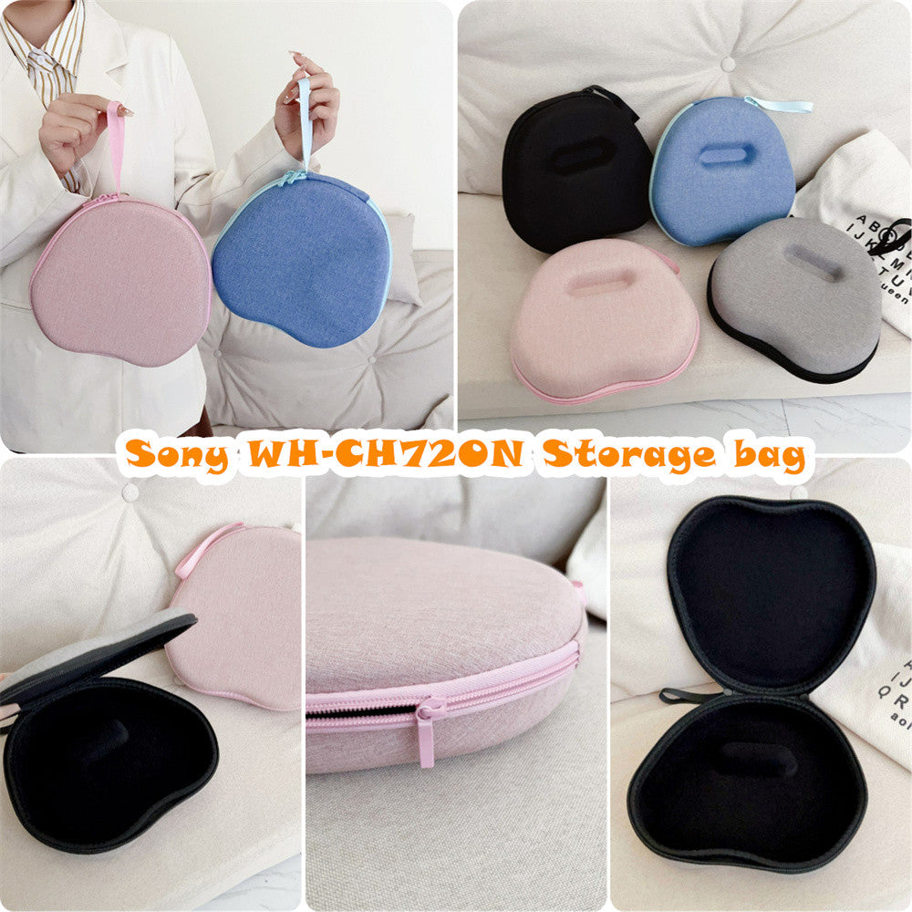 For Sony WH-CH720N Headphone Case Headset Earpads Storage Bag Casing Box