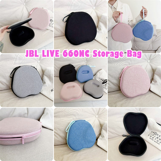 For JBL LIVE 660NC Headphone Case Headset Earpads Storage Bag Casing Box