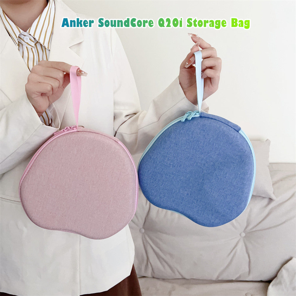 For Anker SoundCore Q20i Headphone Case Headset Earpads Storage Bag Casing Box