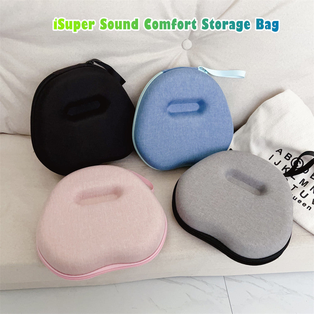 For iSuper Sound Comfort Headphone Case Headset Earpads Storage Bag Casing Box