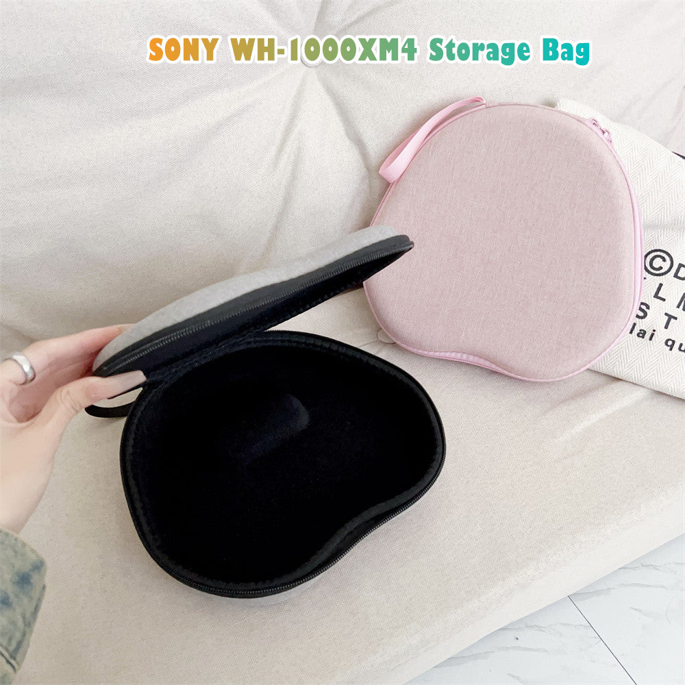 For SONY WH-1000XM4 Headphone Case Headset Earpads Storage Bag Casing Box