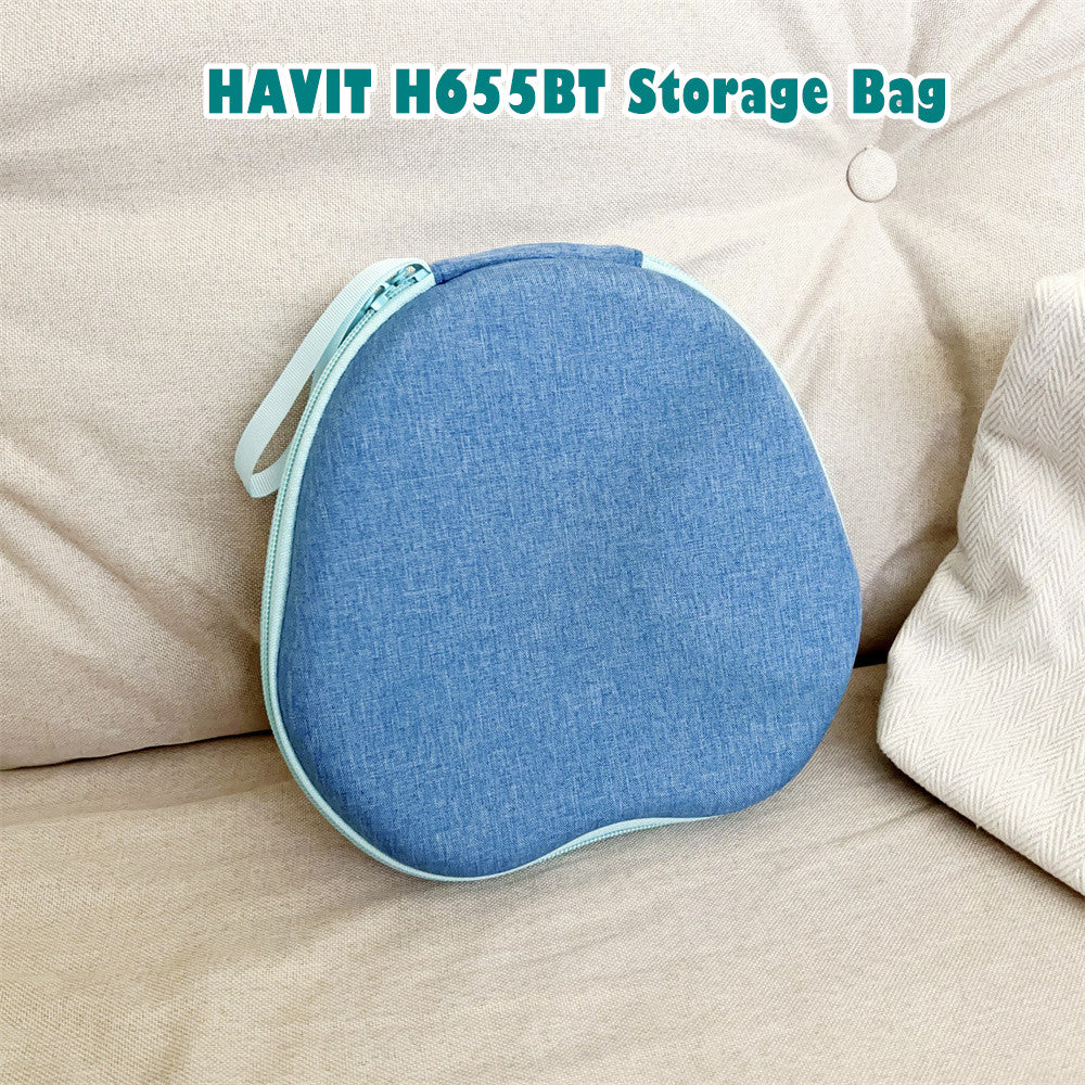 For HAVIT H655BT Headphone Case Headset Earpads Storage Bag Casing Box