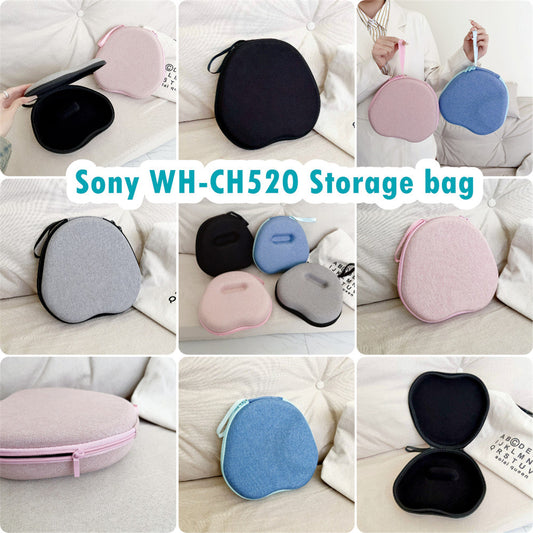 For Sony WH-CH520 Headphone Case Headset Earpads Storage Bag Casing Box