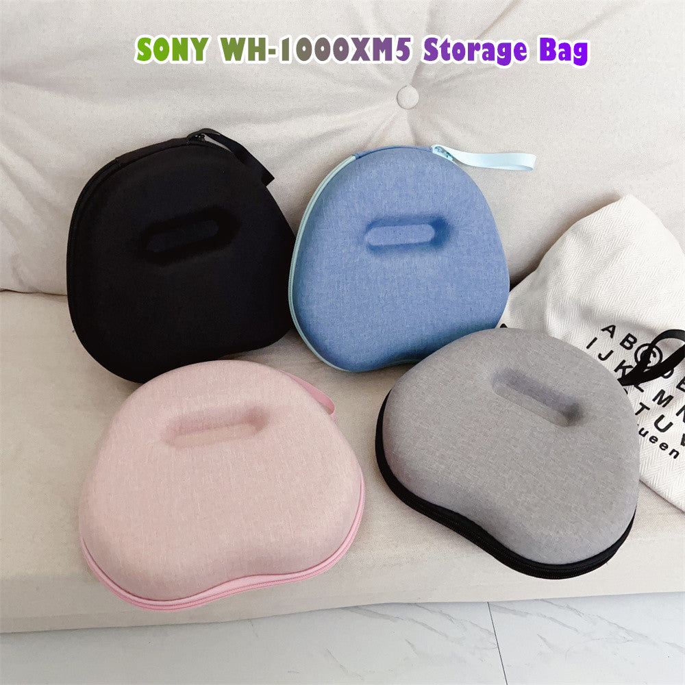 For SONY WH-1000XM5 Headphone Case Headset Earpads Storage Bag Casing Box
