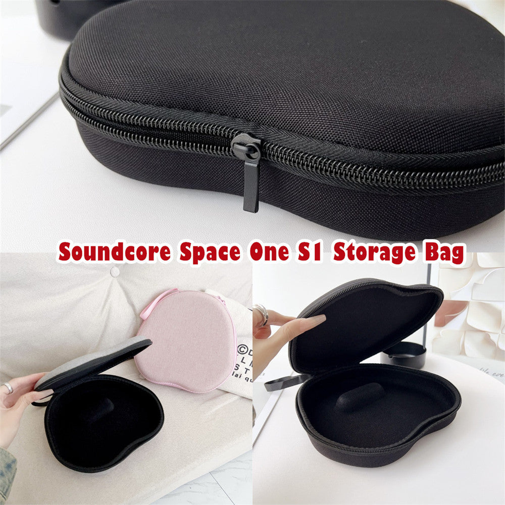 For Anker Soundcore Space One S1 Headphone Case Headset Earpads Storage Bag Casing Box