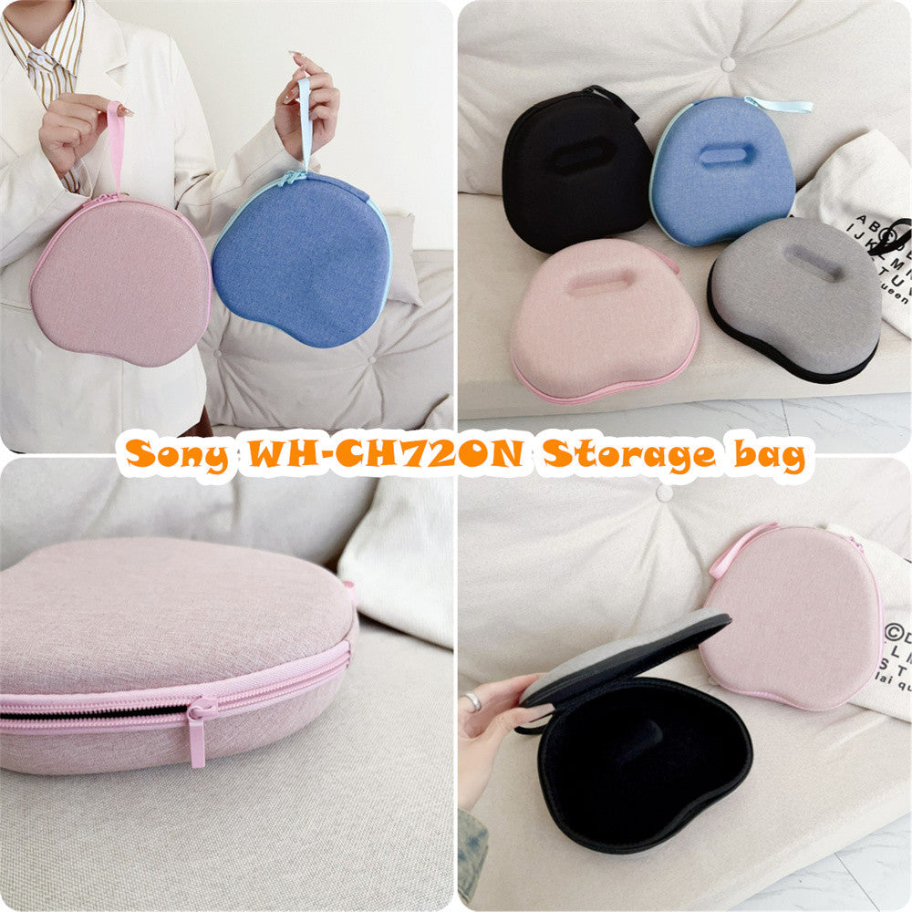 For Sony WH-CH720N Headphone Case Headset Earpads Storage Bag Casing Box