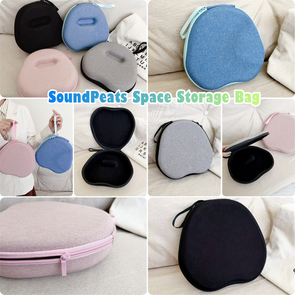 For SoundPeats Space Headphone Case Headset Earpads Storage Bag Casing Box