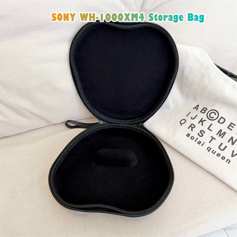 For SONY WH-1000XM4 Headphone Case Headset Earpads Storage Bag Casing Box