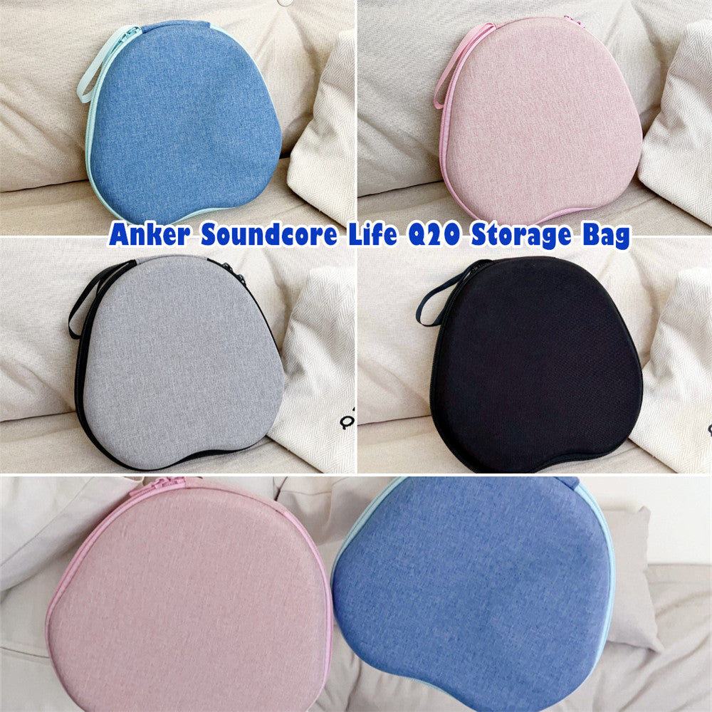 For Anker Soundcore Life Q20 Headphone Case Headset Earpads Storage Bag Casing Box