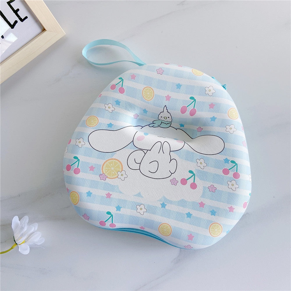 For TONEMAC E96 Headphone Case Cartoon Creative Patterns Headset Earpads Storage Bag Casing Box