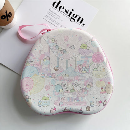 For TONEMAC E96 Headphone Case Cartoon Creative Patterns Headset Earpads Storage Bag Casing Box