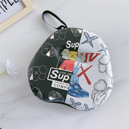 For TONEMAC E96 Headphone Case Cartoon Creative Patterns Headset Earpads Storage Bag Casing Box