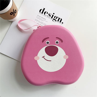 For TONEMAC E96 Headphone Case Cartoon Creative Patterns Headset Earpads Storage Bag Casing Box