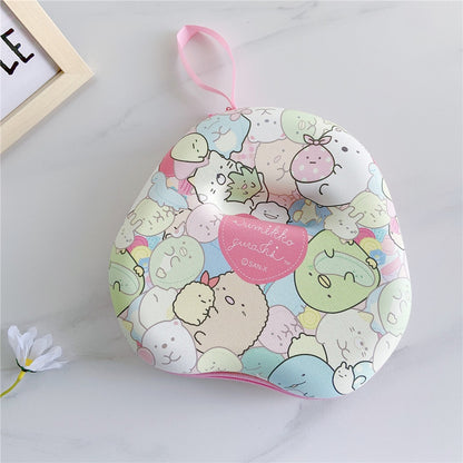 For TONEMAC E96 Headphone Case Cartoon Creative Patterns Headset Earpads Storage Bag Casing Box