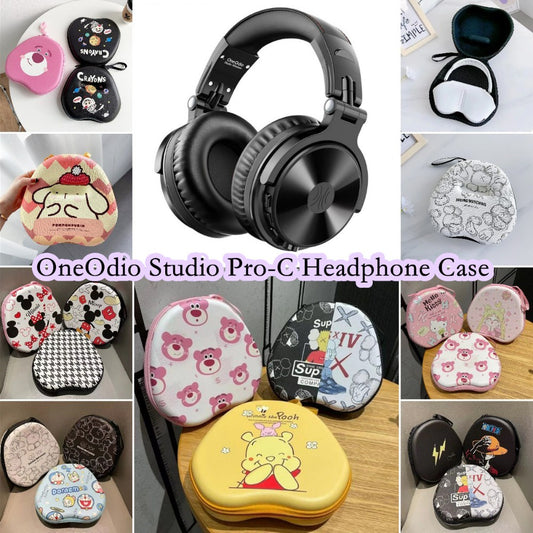 For OneOdio Studio Pro-C Headphone Case Cartoon Creative Patterns Headset Earpads Storage Bag Casing Box