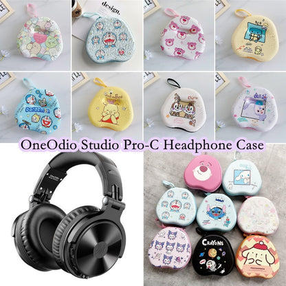 For OneOdio Studio Pro-C Headphone Case Cartoon Creative Patterns Headset Earpads Storage Bag Casing Box