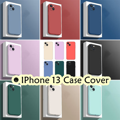 For IPhone 13 Cover Drop and wear resistant Silicone Full Case Classic Simple Solid Color Phone Case Cover