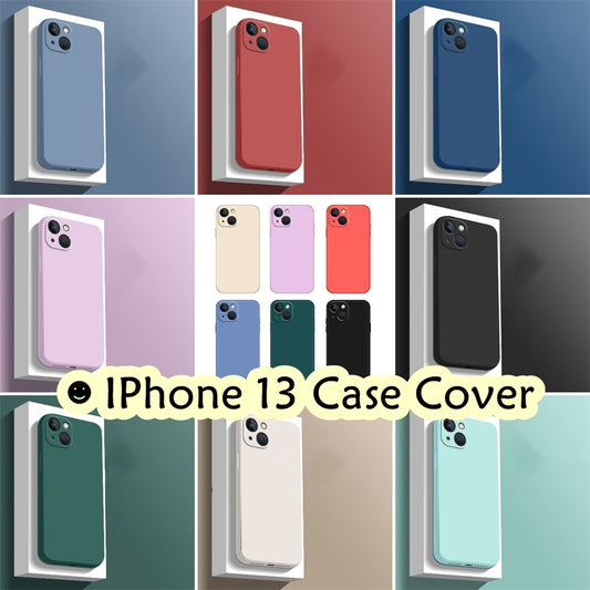 For IPhone 13 Cover Drop and wear resistant Silicone Full Case Classic Simple Solid Color Phone Case Cover