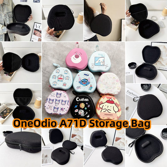For OneOdio A71D Headphone Case Cartoon Creative Patterns Headset Earpads Storage Bag Casing Box