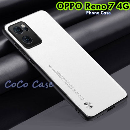 For OPPO Reno 7 4G Cover Silicone Professional Full Case Classic Simple Solid Color Phone Case Cover sweatproof