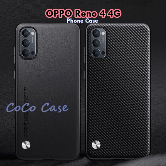 For OPPO Reno 4 4G Cover Silicone Professional Full Case Classic Simple Solid Color Phone Case Cover sweatproof