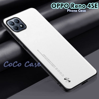 For OPPO Reno 4SE Cover Silicone Professional Full Case Classic Simple Solid Color Phone Case Cover sweatproof