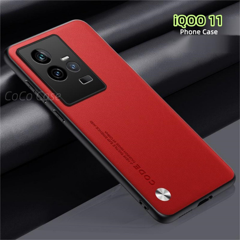 For iQOO 11 Cover Silicone Professional Full Case Classic Simple Solid Color Phone Case Cover sweatproof