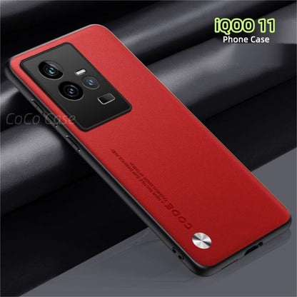 For iQOO 11 Cover Silicone Professional Full Case Classic Simple Solid Color Phone Case Cover sweatproof