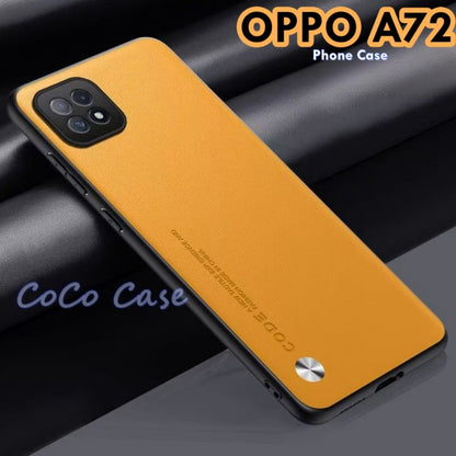 For OPPO A72 Cover Silicone Professional Full Case Classic Simple Solid Color Phone Case Cover sweatproof