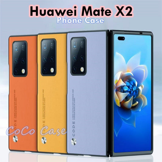 For Huawei Mate X2 Cover Silicone Professional Full Case Classic Simple Solid Color Phone Case Cover sweatproof