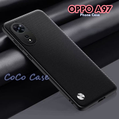 For OPPO A97 Cover Silicone Professional Full Case Classic Simple Solid Color Phone Case Cover sweatproof