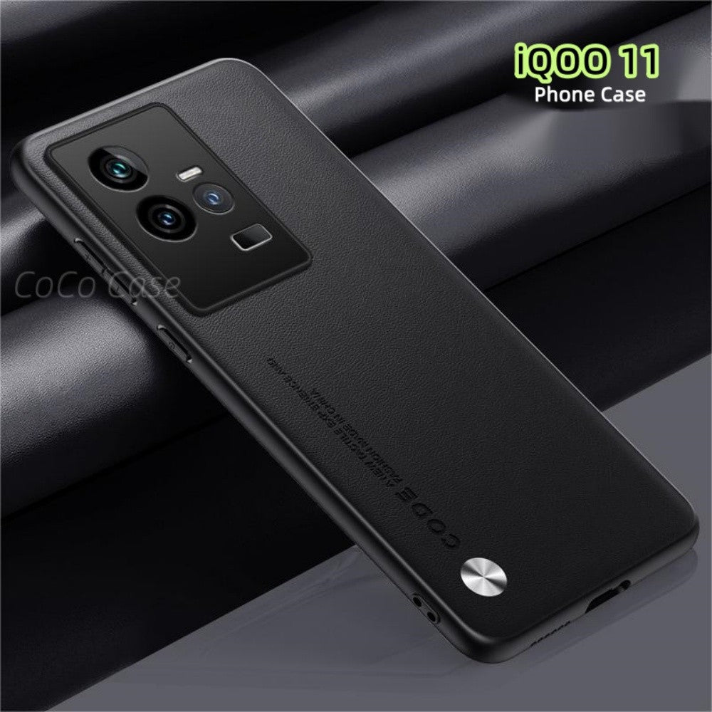 For iQOO 11 Cover Silicone Professional Full Case Classic Simple Solid Color Phone Case Cover sweatproof