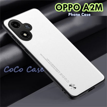 For OPPO A2M Cover Silicone Professional Full Case Classic Simple Solid Color Phone Case Cover sweatproof