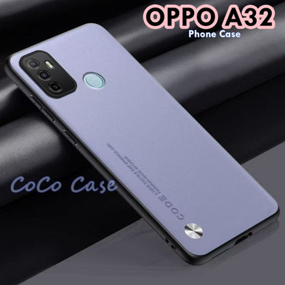 For OPPO A32 Cover Silicone Professional Full Case Classic Simple Solid Color Phone Case Cover sweatproof
