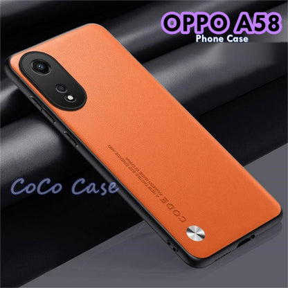 For OPPO A58 Cover Silicone Professional Full Case Classic Simple Solid Color Phone Case Cover sweatproof