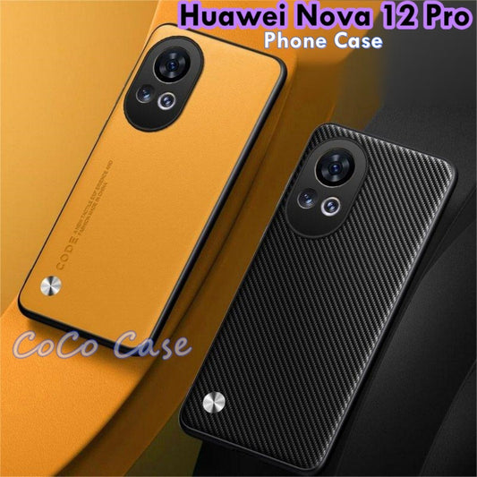For Huawei Nova 12 Pro Cover Silicone Professional Full Case Classic Simple Solid Color Phone Case Cover sweatproof