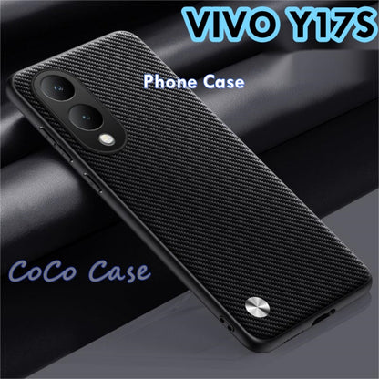 For VIVO Y17S Cover Silicone Professional Full Case Classic Simple Solid Color Phone Case Cover sweatproof