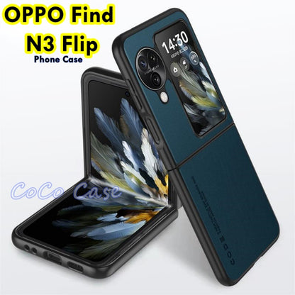 For OPPO Find N3 Flip Cover Silicone Professional Full Case Classic Simple Solid Color Phone Case Cover sweatproof