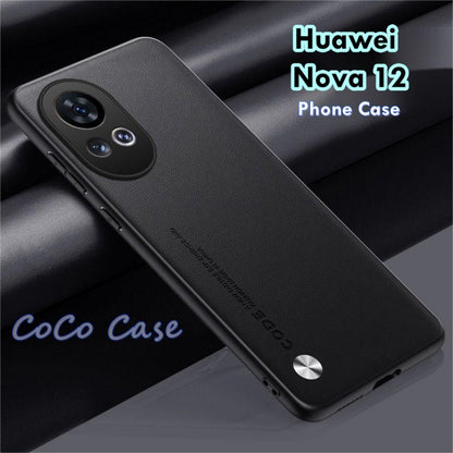 For Huawei Nova 12 Cover Silicone Professional Full Case Classic Simple Solid Color Phone Case Cover sweatproof