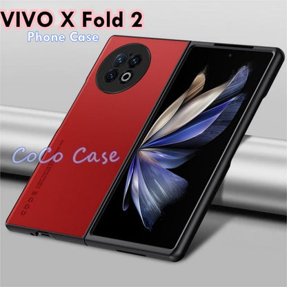For VIVO X Fold 2 Cover Silicone Professional Full Case Classic Simple Solid Color Phone Case Cover sweatproof