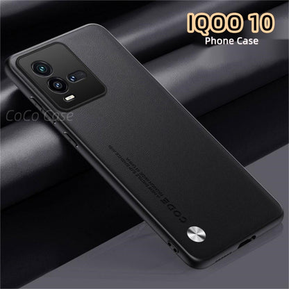 For IQOO 10 Cover Silicone Professional Full Case Classic Simple Solid Color Phone Case Cover sweatproof