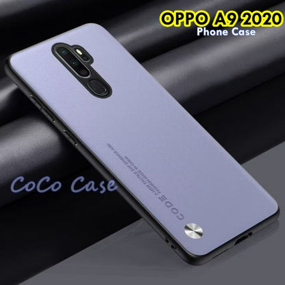 For OPPO A9 2020 Cover Silicone Professional Full Case Classic Simple Solid Color Phone Case Cover sweatproof