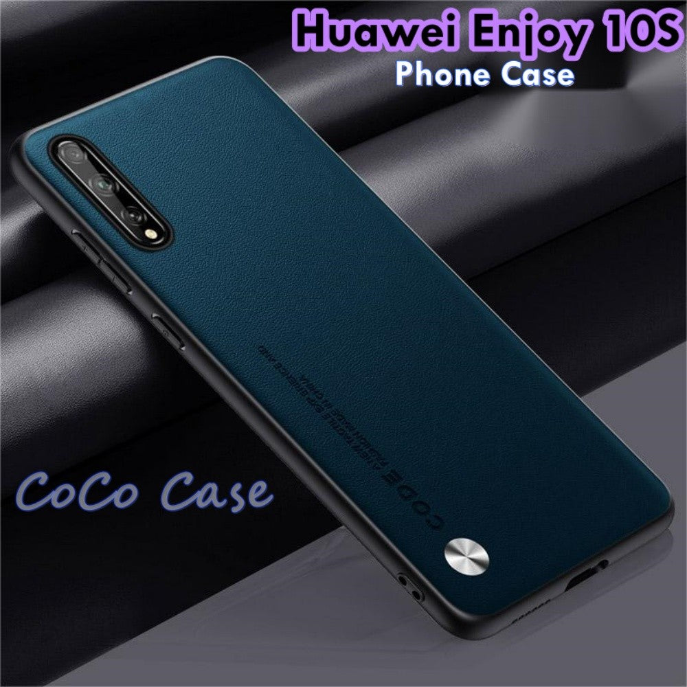For Huawei Enjoy 10S Cover Silicone Professional Full Case Classic Simple Solid Color Phone Case Cover sweatproof