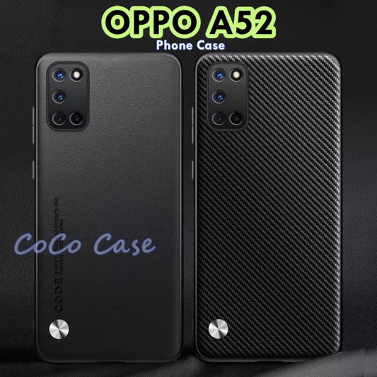 For OPPO A52 Cover Silicone Professional Full Case Classic Simple Solid Color Phone Case Cover sweatproof