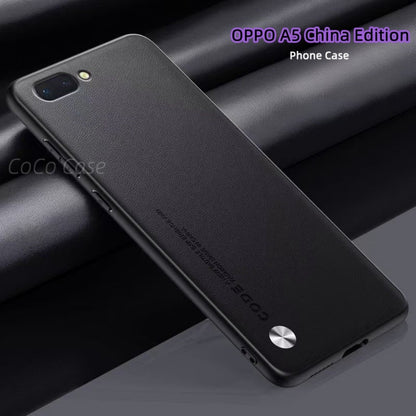 For OPPO A5 China Edition Cover Silicone Professional Full Case Classic Simple Solid Color Phone Case Cover sweatproof