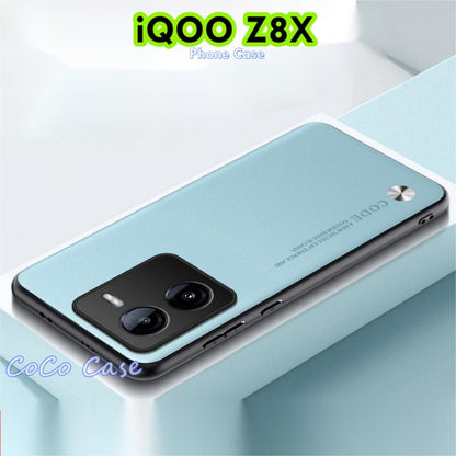 For iQOO Z8X Cover Silicone Professional Full Case Classic Simple Solid Color Phone Case Cover sweatproof